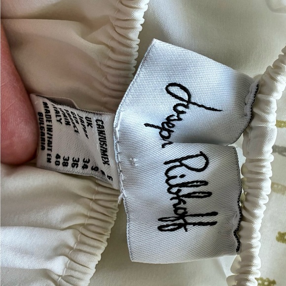 Joseph Ribkoff White Ruffle Sleeve Blouse - Picture 3 of 3